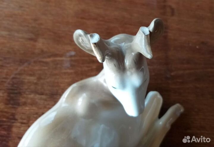 Фарфоровая статуэтка СССР Олененок / Косуля, Гжель