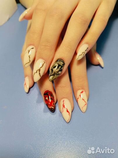 Модели на маникюр, Наращивание, гель лаг