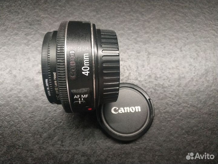 Canon EF 40mm f2.8 + JJC LH-52 Lens Hood + Marumi