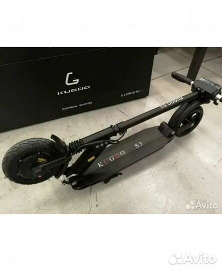 Электросамокат kugoo S3, черный