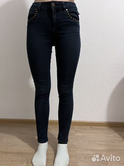 Джинсы темно синие