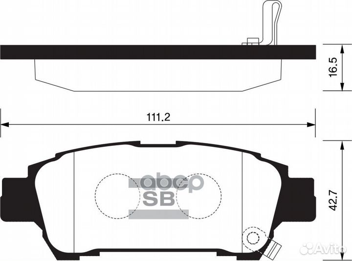 Колодки тормозные дисковые, задние SP1423 Sangs