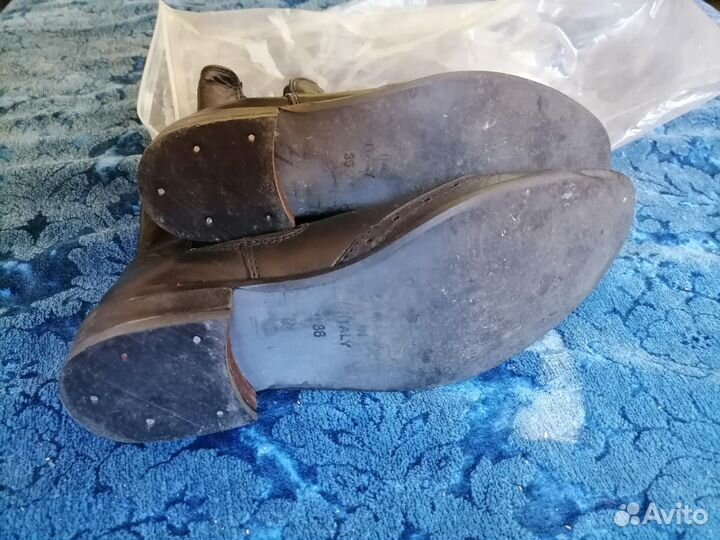 Ботинки полусапожки кожаные