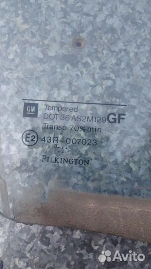 Стекло двери задней правой Opel Astra G 2003