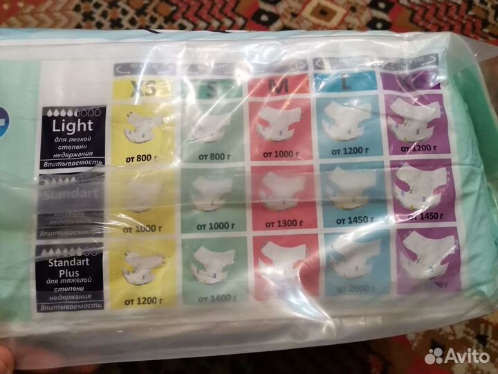 Памперсы для взрослых размер l 30 штук