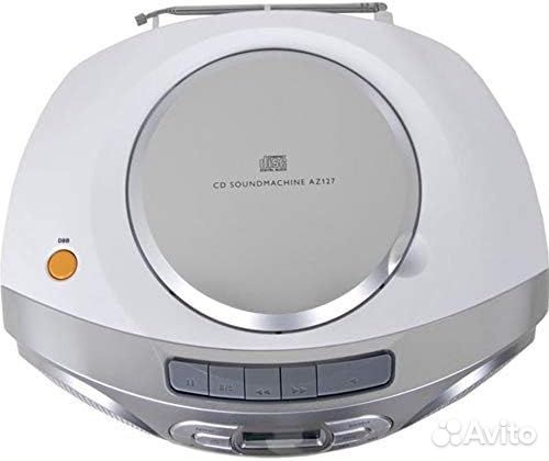 Аудиомагнитола Philips AZ127 CD+кассетник+радио