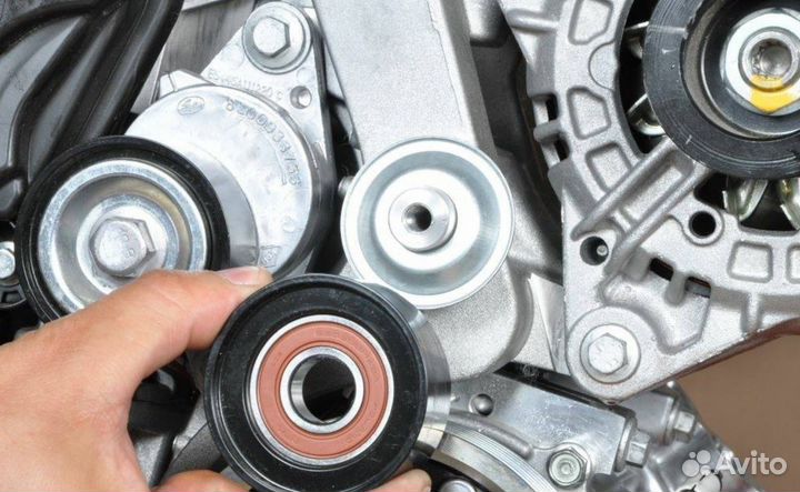 Замена ролика Hyundai Elantra 2015-2019