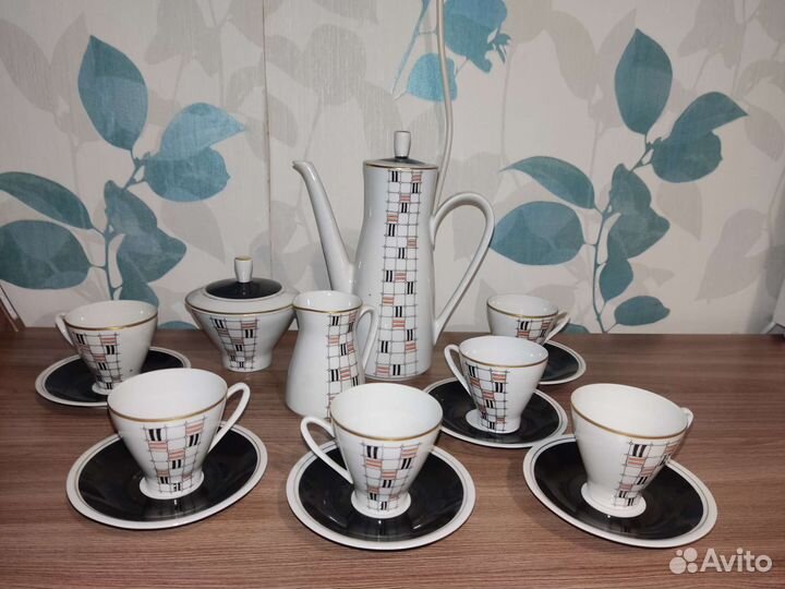 Кофейный сервиз фарфор гдр