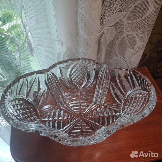 Салатник хрусталь СССР