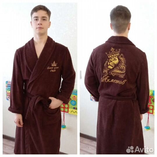 Мужской махровый халат