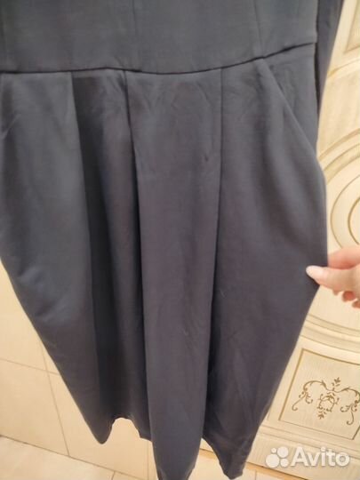 Max Mara weekend платье миди синее вискоза 44-46р