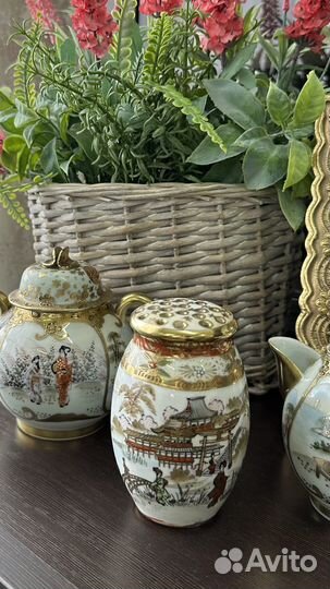 Сахарница и сифтер производство Япония