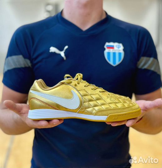 Футзалки Nike Tiempo Legend X gold