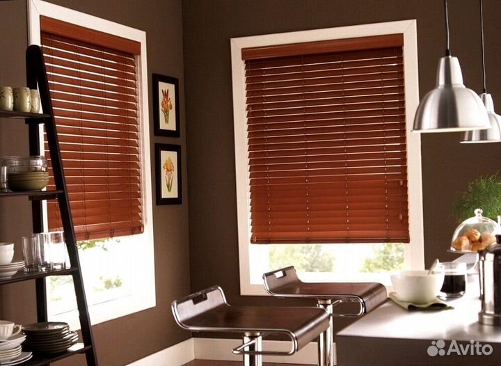 Жалюзи деревянные готовые купить
