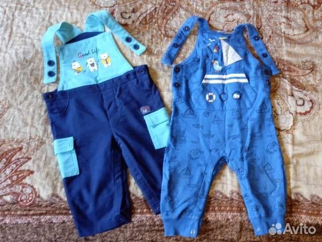 Детская одежда: полукомбинезон р. 86