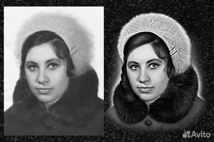 Ретушь фотографий на памятник