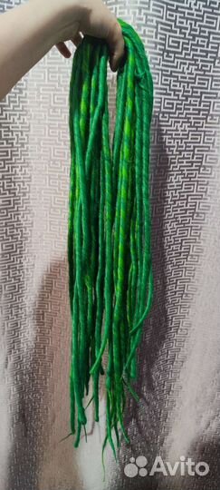 Де дреды розовый и зеленый