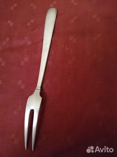 Вилка покрыта серебром