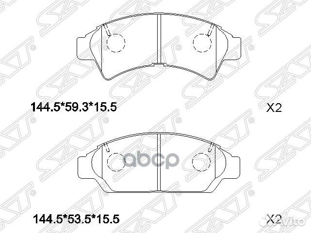 Колодки тормозные перед toyota camry/vista SV30