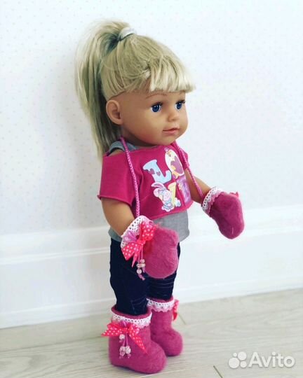 Валенки и варежки для Baby born (Беби борн, Беби б