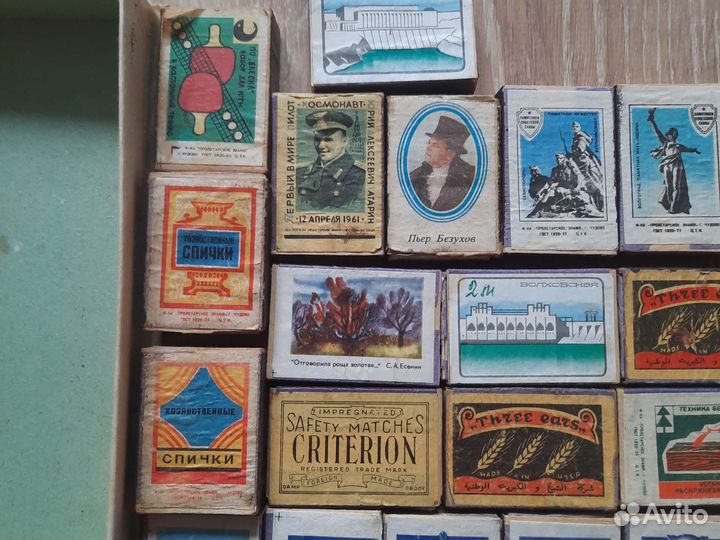 Спички СССР в деревянном коробке