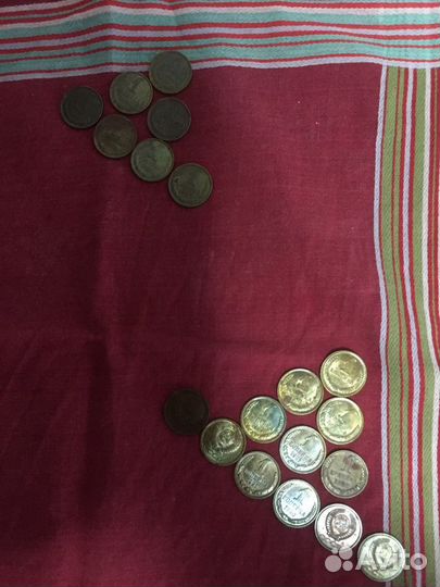 Монеты СССР номиналом 1 копейка