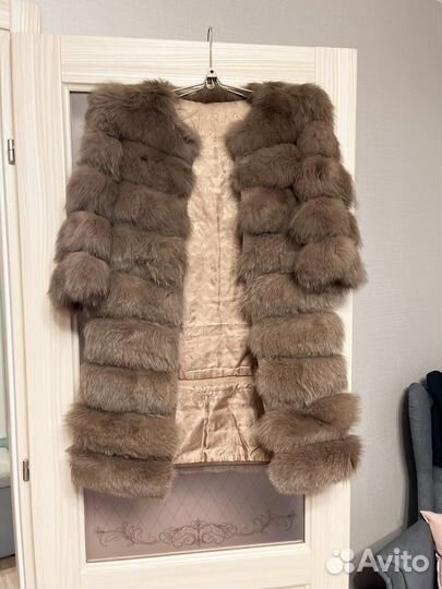 Шуба из кролика, размер XL, (маломерит)