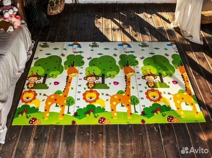 Детский коврик для ползания новый (заводской брак)