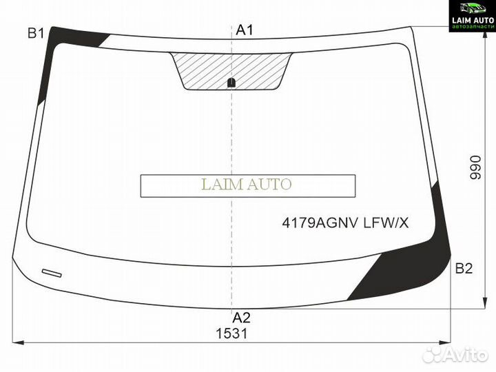 Стекло лобовое Hyundai Tucson 21- / Santa Cruz 21- 4179agnvlfwx