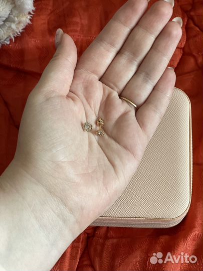 Серьги пуссеты Sokolov