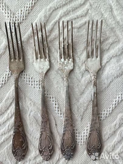 Столовые приборы мельхиор СССР зиш мнц