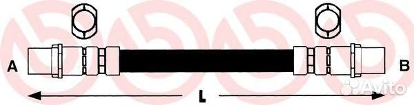 Шланг тормозной, передний левый/правый T85034