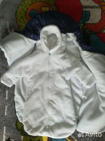 Конверт на выписку для мальчика зимний