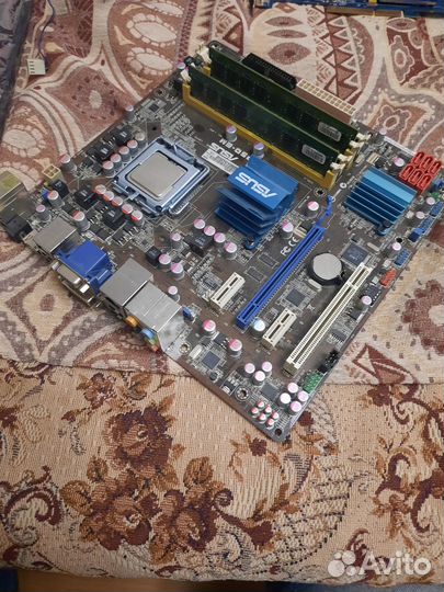 Комплект Asus 775 G45 + проц, память, кулер