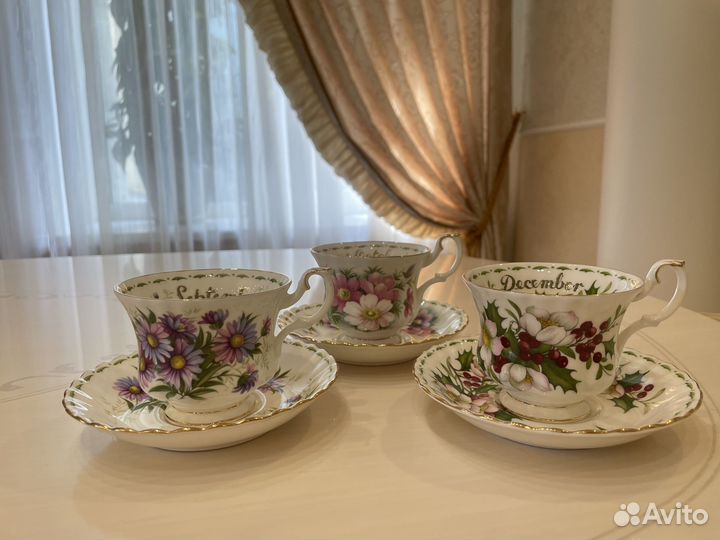 Чайные пары. Цветок месяца. Royal Albert. Англия