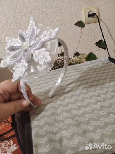 Новогодний ободок-снежинка