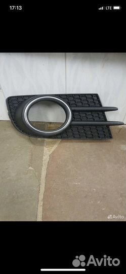 Решетка туманок хром Tiguan 1 рестайлинг