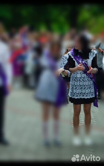 Платье школьное+фартук