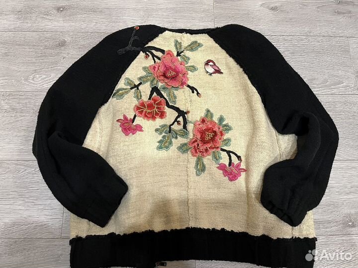 Жакет твидовый zara 42