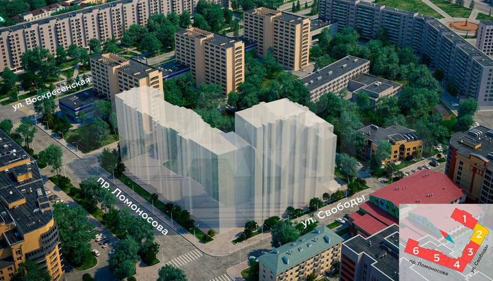 1-к. квартира, 50,9 м², 5/15 эт.