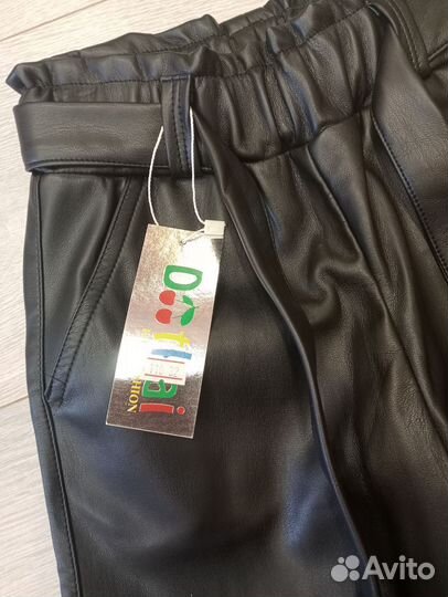 Штаны кожзам 134-140