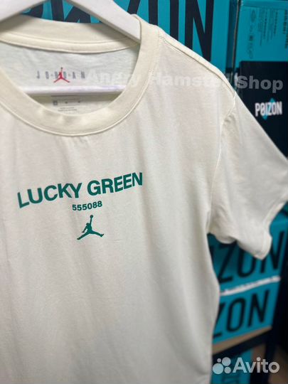 Оригинальная Футболка Nike Air Jordan Lucky Green