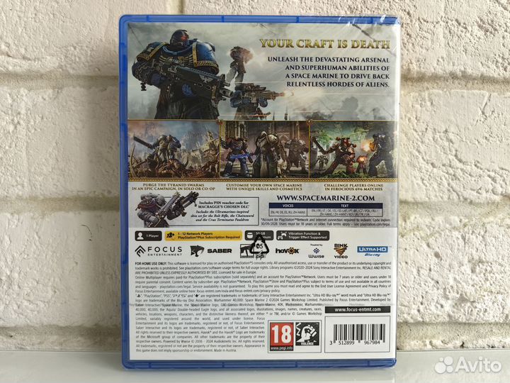 Warhammer 40,000: Space Marine 2 PS5 новый диск