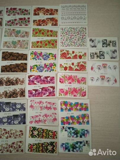 Наклейки для ногтей. Набор 3-5 штук