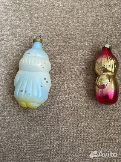 Елочные игрушки винтажные редкие из СССР