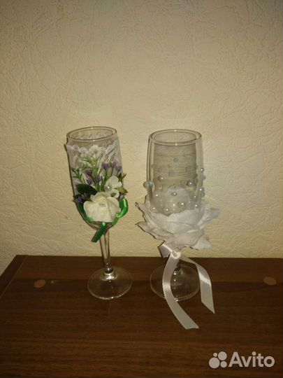 Фужеры с декором