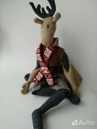 Интерьерная кукла лось