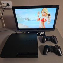 Sony Playstation 3 slim 320gb прошитая+ 45игр