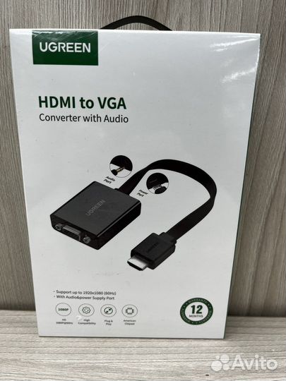 Конвектор ugreen hdmi на vga