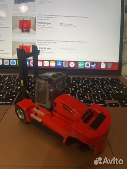 Модель 1/50 погрузчик kalmar